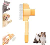 Brosse Zen Pour Chats, Peigne Pour Chat Zenbrush, Peigne éLargi AméLioré Pour Chien Et Chat Avec Bouton De DéVerrouillage Pour Nettoyer Les Poils Perdus (A)
