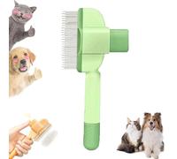 Brosse Zen Pour Chats, Peigne Pour Chat Zenbrush, Peigne éLargi AméLioré Pour Chien Et Chat Avec Bouton De DéVerrouillage Pour Nettoyer Les Poils Perdus (B)