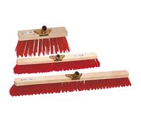 Brosserie Thomas Balai extérieur PVC monture bois 80 cm - Rouge
