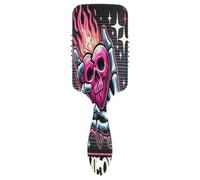 Brosses à cheveux antistatiques en forme de cœur flamboyant pour femmes en nylon pour cheveux épais