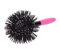 Brosses À Cheveux Bouclés 3D À Bille Ronde Outil Portable Pour Lisser Et
