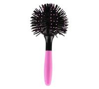 Brosses à cheveux bouclés avec boule ronde 3D - outil portable pour cheveux bouclés avec action lissante et délicate, brosses pour avec boule ronde 3D, pour les soins quotidiens Salon Cas