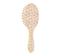 Brosses à cheveux en bois - Brosse à cheveux en bois - Pour massage des cheveux - Safari - Papillons et insectes