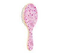 Brosses à cheveux en bois Conscience des seins Mois Amour Bois Paddle Brosse en bois Pour La Croissance Des Cheveux Naturel Brosse Pour