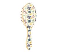 Brosses à cheveux en bois Lumineux Safari Papillons Fleurs sauvages Brosse à cheveux en bois Brosses à cheveux en bois pour femmes Brosse de massage en bois