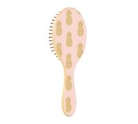 Brosses à cheveux en bois Modèle sans soudure Or D'été Ananas Polka Brosse Paddle Pour Cheveux Fins Brosse en bois Pour La Croissance Des Cheveux Brosse De Massage Dans