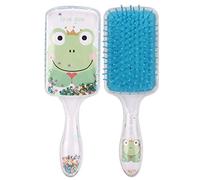 Brosses à cheveux, enfants dessin animé paillettes gazbag peigne de coiffure, massages cuir chevelu anti-statique démêlage des cheveux pour tous les(Bleu)