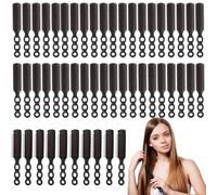 Brosses à cheveux lot de 50 pour refuges, brosses démêlantes en plastique léger avec picots à bout rond, peigne de voyage portable, poignée confortable pour cheveux lisses, ondulés, bouclés