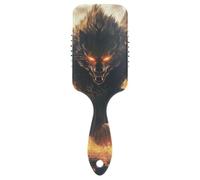 Brosses à cheveux massantes antistatiques Wolf conçues pour les cheveux bouclés avec poignée ergonomique cepillo para cabello