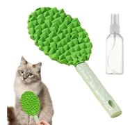 Brosses À Chiens Pour Le Toilettage - Brosse Chaton Forme Durian pour Perte Poils,Peigne Massage Doux Outil Démêlage Avec Flacon Vaporisateur Utilisation Quotidienne Maison Voyage Bain