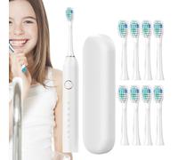 Brosses à dents électriques pour voyage, rechargeables avec étui - Rechargeable 40 000 VPM charge rapide 3 heures derniers 180 jours