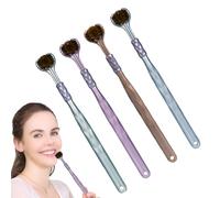 Brosses à dents manuelles - Brosse à dents à trois têtes | Brosse à dents | de à trois côtés multi-angles design triple tête pour adultes et Poils doux Outil d'entretien moderne