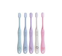 Brosse à dents adultes doux en fibre de blé (kit de 5) | Brosse à dents en charbon de poils doux adultes Dental Care | Durable et recyclable