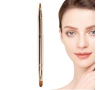 Brosses à double édition bien, brosse à lèvres pour rouge à lèvres - Applicateur de doublure de maquillage de rouge à lèvres rétractable,Repasse à lèvres étanche à la poussière avec pointes fourchues