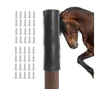 Brosses à gratter pour bétail, tapis à gratter pour bétail, brosses en crin de cheval (36 x 30 cm)