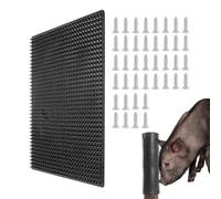 Brosses à gratter pour bétail, tapis à gratter pour bétail, brosses en crin de cheval (55 x 50 cm)