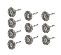 Brosses à roues en fil d'acier de 22mm, 10 pièces, brosse de polissage for Mini perceuse
