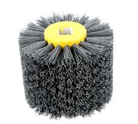Brosses abrasives en nylon 80/120/320 - Grain 80/120/320 - Brosse à polir pour le travail du bois - Brosse pour machine à satiner - Brosse en nylon (gris, 120)