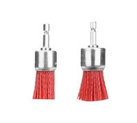 Brosses Abrasives Pour Perceuse Brosse métallique abrasive en nylon for perceuse, outil rotatif, polissage du bois, ébavurage, nettoyage, tige de 6,35 mm (1/4")(2Pc Pen mix)