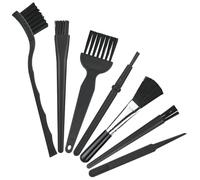 Brosses Antistatiques 7 Pcs Petit Brosse ESD Portable, Brosse Antistatique Brosse de Nettoyage pour Ordinateur, Clavier et Ordinateur Portable