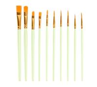 Brosses aquarelles | Peutre à Aquarelle en Acrylique | Paignements d'artistes de Poils en Nylon synthétiques | Brôles de peuplement à aquarrelle Flexibles et Lisses pour Acrylique et Flux aquarrelle