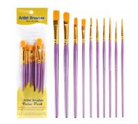 Brosses aquarelles | Peutre à Aquarelle en Acrylique | Paignements d'artistes de Poils en Nylon synthétiques | Brôles de peuplement à aquarrelle Flexibles et Lisses pour Acrylique et Flux aquarrelle