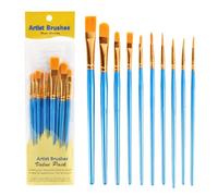 Brosses aquarelles | Peutre à Aquarelle en Acrylique | Paignements d'artistes de Poils en Nylon synthétiques | Brôles de peuplement à aquarrelle Flexibles et Lisses pour Acrylique et Flux aquarrelle
