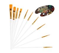 Brosses aquarelles | Peutre à Aquarelle en Acrylique | Paignements d'artistes de Poils en Nylon synthétiques | Brôles de peuplement à aquarrelle Flexibles et Lisses pour Acrylique et Flux aquarrelle