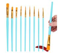 Brosses aquarelles | Peutre à Aquarelle en Acrylique | Paignements d'artistes de Poils en Nylon synthétiques | Brôles de peuplement à aquarrelle Flexibles et Lisses pour Acrylique et Flux aquarrelle