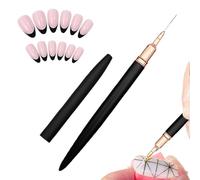 Brosses bien pour - Réveillon d'ongles, pointe de doublure fine | Dessins d'ongles polonais de gel professionnel et fournitures françaises, outil de ponctuation de dessin de brosse pour l