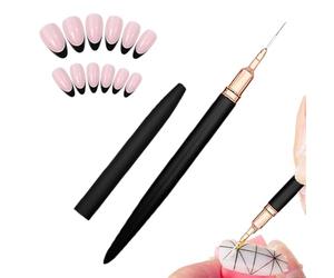 Brosses bien pour - Réveillon d'ongles, pointe de doublure fine | Dessins d'ongles polonais de gel professionnel et fournitures françaises, outil de ponctuation de dessin de brosse pour l