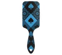 Brosses bleues adaptées à la grille de poker pour homme - Brosse de massage du cuir chevelu pour cheveux courts avec poignée ergonomique pour cepillos para cabello