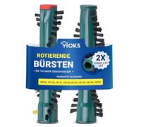Brosses comme Vorwerk MisterVac VB-128 - Convient pour les brosses électriques EB 360 - Brosses rondes de rechange pour aspirateur Vorwerk