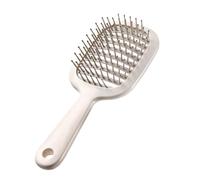 Brosses d'aération avec poils à pointe sphérique, brosse ventilée incurvée - Brosse d'aération pour cheveux - Brosse à palette pour le séchage par soufflage, brosse à palette ventilée, brosse à cheveu