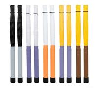 Brosses de batterie ondulées écologiques pour jazz, idéales pour améliorer votre son de percussion (blanc/violet)