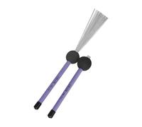 Brosses de batterie rétractables pour batterie jazz Cajon, 1 paire multicolore en nylon avec fils en acier à haute teneur en carbone, poignée en caoutchouc, design compact pour musique douce, folk et