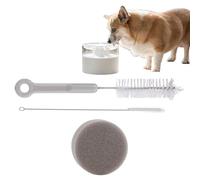 Brosses de fontaine pour chat - Outils de nettoyage en nylon | Ensemble de récurage multi-pièces | Design éponge et brosse pour un entretien et une hygiène faciles, parfait pour les fontaines à eau de