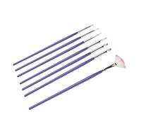 Brosses de manucure 7 pièces Set de pinceaux de peinture pour nail art ponctuation kit de brosse à ongles manucure gel vernis outils