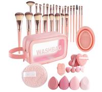 Brosses de maquillage - Ensemble de pinceaux de voyage portable | Non-coquille, poils doux, fournitures de soins personnels pour le studio quotidien en plein air et le confort avec cet ensemble de pin