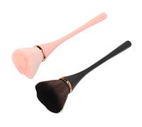 Brosses de Maquillage Essentiels de 2 PCS avec Poils élancés, Idéal pour une Coloration Précise et Taches, Grandes Pinces en Poudre et à la Blush pour les Effets Maquillage 3D Doux