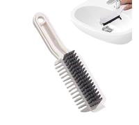 Brosses de nettoyage d'interstices | avec grattoir nettoyant multifonction | Brosse fine pour le nettoyage | Maison Salle de bain Douche Sol Carrelage Joints Lavabo Angle Fenêtre Récurer