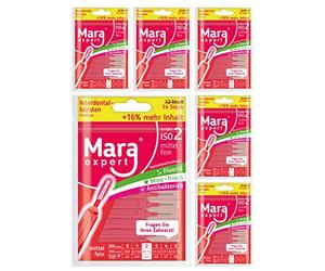 Brosses de nettoyage interdentaire Mara Expert - Avec goût menthe - Revêtement fluorure et chlorhexidine - Pour une haleine fraîche - Demandez conseil à votre dentiste