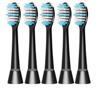 Brosses de rechange pour Wondersmile brosse à dents électrique, Têtes de brosses de remplacement pour Wondersmile brosse à dents électrique，black-5pc