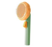 Brosses de toilettage pour chien - Brosse pour chien à poils longs, peigne démêlant en forme de auto-nettoyant pour chiot, chaton et maison