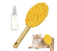 Brosses de toilettage pour chiens, brosse à cheveux pour animaux de compagnie, Durian Shape Cat Coil Nettaiteur CHEAUX CHEPS, Peigne de massage doux avec bouteille de pulvérisation pour animaux de com