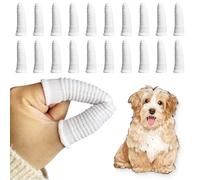 Brosses D'hygiène Dentaires, Brosse a Dent Chien Doigtier, D'animal Familier en tissu, Anti Plaque Dentaire pour Le Chien et Le Chat(20 pièces)