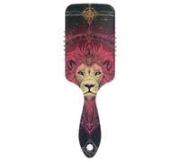 Brosses douces colorées à paillettes pour tarot astrologie lion pour femmes noires séchage par soufflage brosse de massage conçue pour tous les types de cheveux avec poignée ergonomique cepillo para
