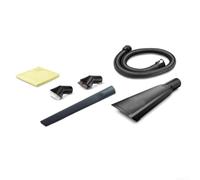 Brosses Douces et Dures pour Intérieur Auto pour karcher Brosses | Tuyau extension 1,5m, 6 accessoires, compatible pour karcher, nettoyage profond, sols et sièges