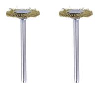 Brosses en laiton couronne - DREMEL - Lot de 2 - Diamètre 19mm - Souples - Ne rayent pas les métaux doux