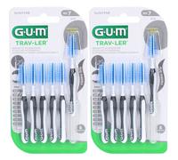 Brosses interdentaires Gum® Trav-Ler ISO7 2,6 mm - Protection antibactérienne 2x6 pc(s)